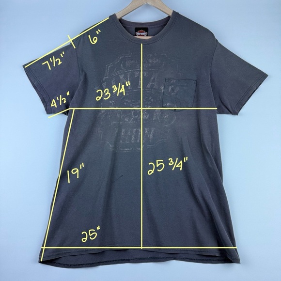 Harley-Davidson Vintage-Style Distressed Graphic Tee – Men’s Large - Picture 7 of 7